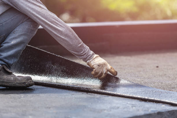 Professional Basement Waterproofing technician working in Edison, OH